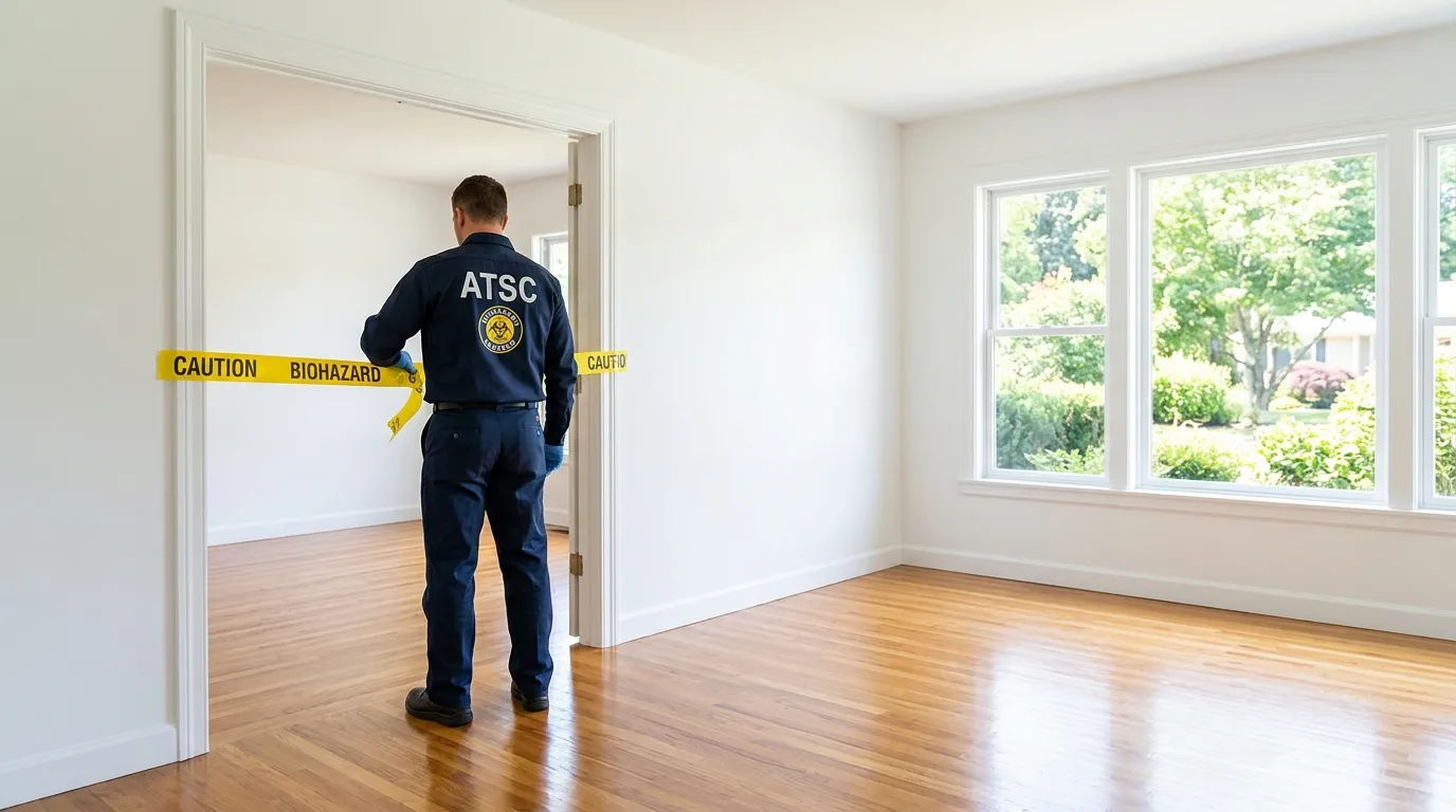 Certified biohazard cleanup crew performing Crime Scene Cleanup in Milford